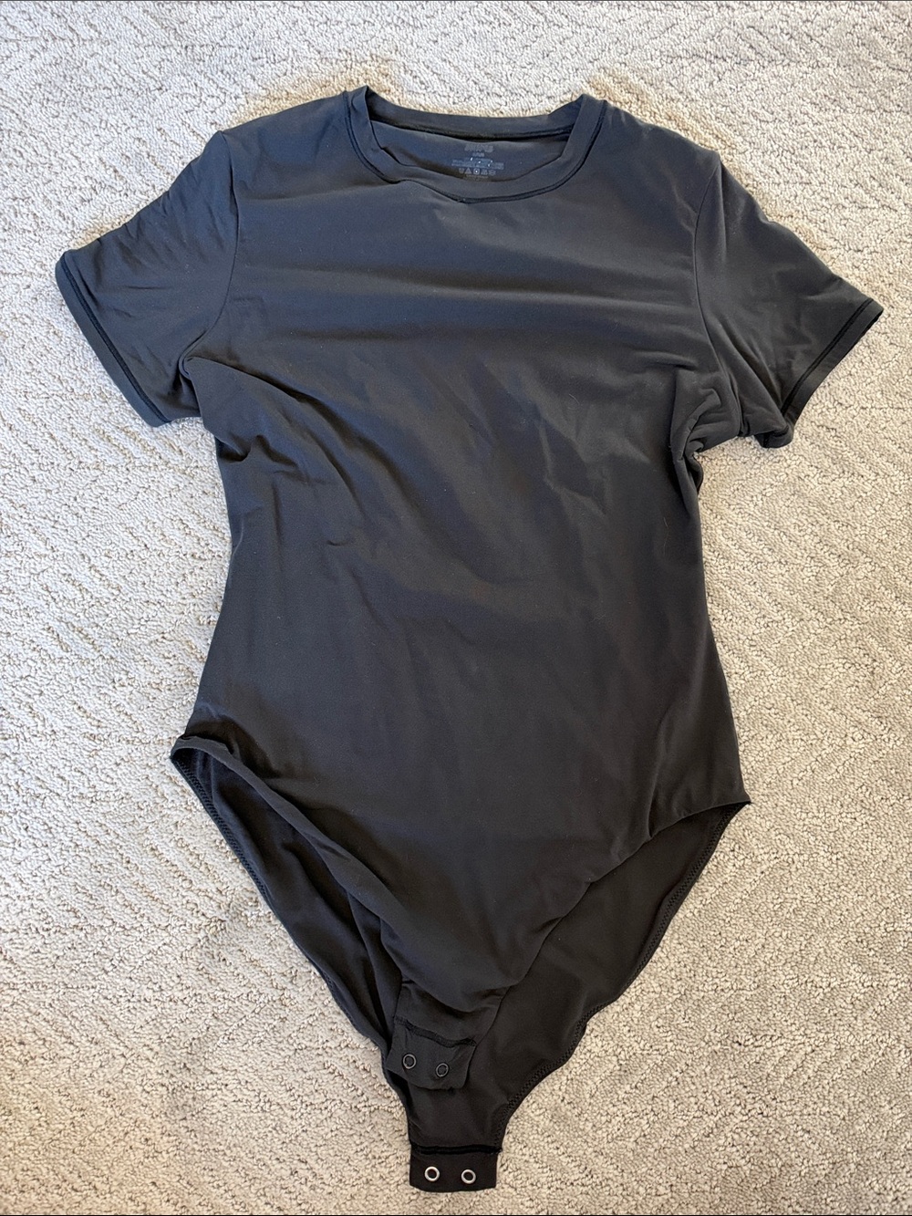 SKIMS black short sleeved bodysuit